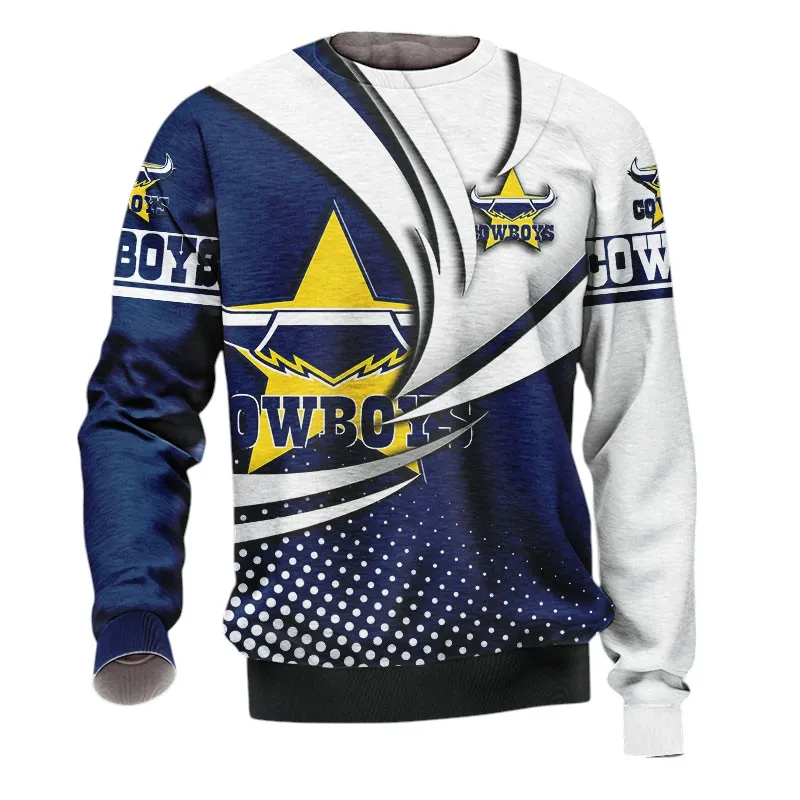 North Queensland Cowboys Sweatshirt 3D Print, All Over Print Sweatshirt North Queensland Cowboys NRL123062125783