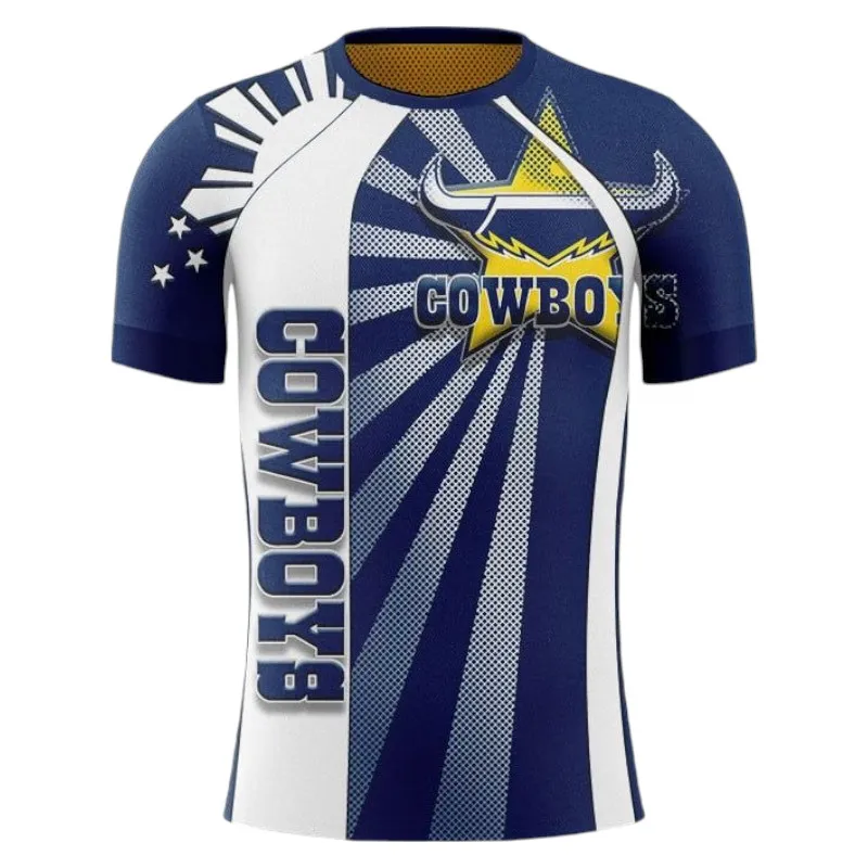 North Queensland Cowboys T-Shirt 3D Print, All Over Print T-Shirt North Queensland Cowboys NRL122062125343