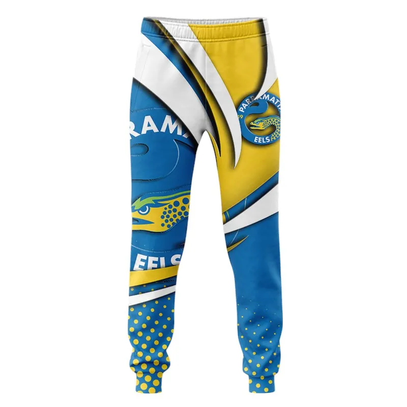 Parramatta Eels Sweatpants 3D Print, All Over Print Joggers Parramatta Eels NRL123062125781