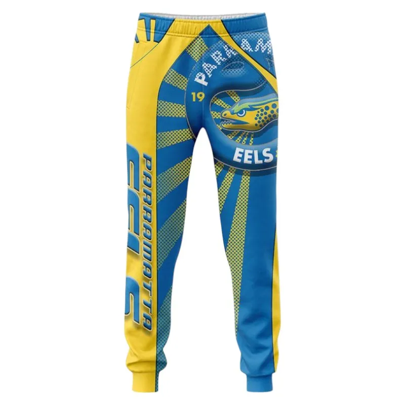 Parramatta Eels Sweatpants 3D Print, All Over Print Sweatpants Parramatta Eels NRL122062125344