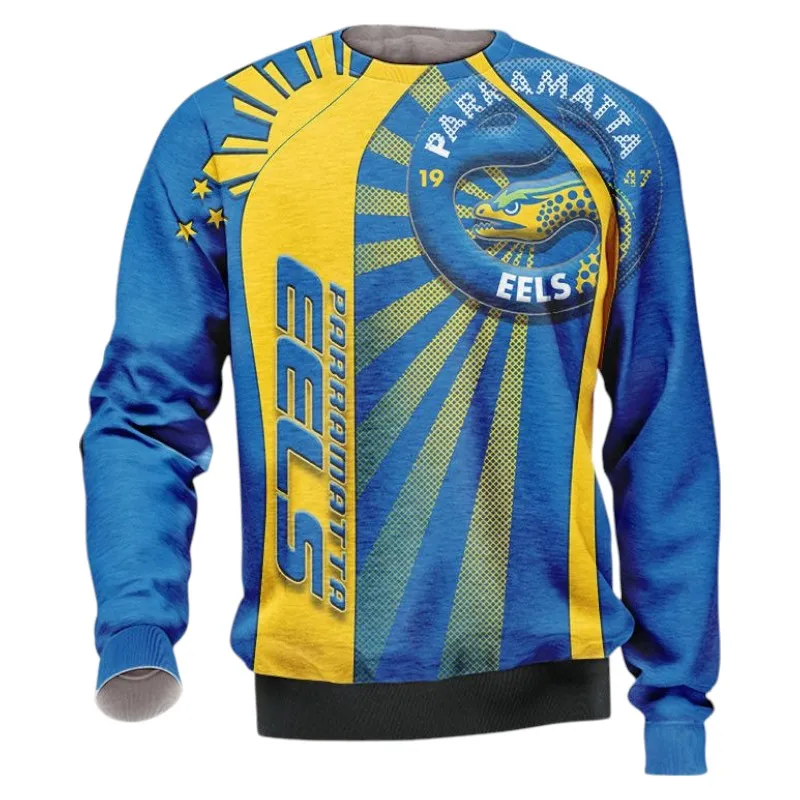 Parramatta Eels Sweatshirt 3D Print, All Over Print Sweatshirt Parramatta Eels NRL122062125344