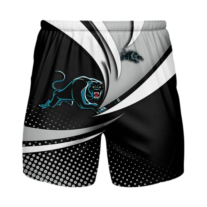 Penrith Panthers Beach Shorts 3D Print, All Over Print Hawaiian Shorts Penrith Panthers NRL123062125777
