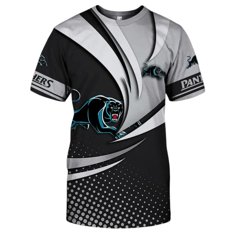 Penrith Panthers T-Shirt 3D Print, All Over Print T-Shirt Penrith Panthers NRL123062125777