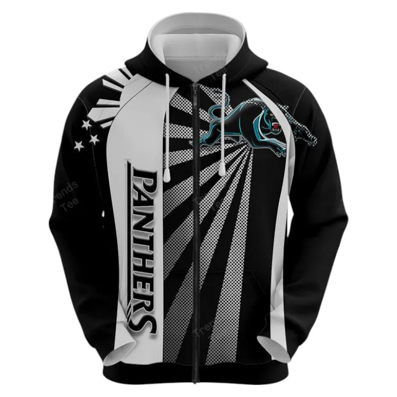 Penrith Panthers Zipper Hoodie 3D Print, All Over Print Zipper Hoodie Penrith Panthers NRL122062125345