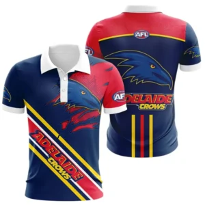 Adelaide Crows Polo Shirt 3D Print, All Over Print Polo Shirt Adelaide Crows AFL132062125444