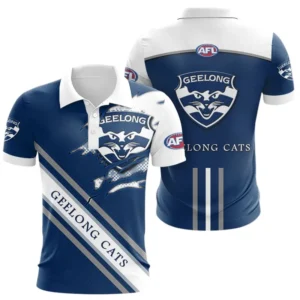 Geelong Cats Polo Shirt 3D Print, All Over Print Polo Shirt Geelong Cats AFL132062125450