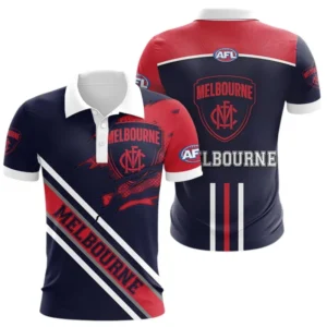Melbourne Football Club Polo Shirt 3D Print, All Over Print Polo Shirt Melbourne Football Club AFL132062125451
