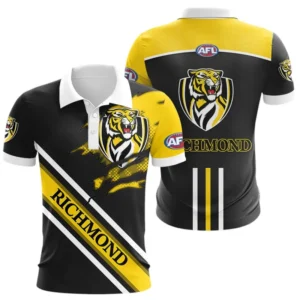 Richmond Tigers Polo Shirt 3D Print, All Over Print Polo Shirt Richmond Tigers AFL132062125452