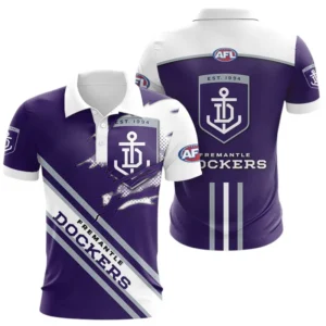 Fremantle Football Club Polo Shirt 3D Print, All Over Print Polo Shirt Fremantle Football Club AFL132062125454