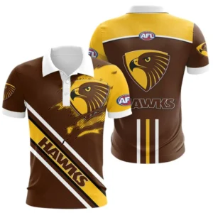 Hawthorn Football Club Polo Shirt 3D Print, All Over Print Polo Shirt Hawthorn Football Club AFL132062125455