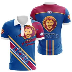 Brisbane Lions Polo Shirt 3D Print, All Over Print Polo Shirt Brisbane Lions AFL132062125458