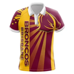 Brisbane Broncos Polo Shirt 3D Print, All Over Print Polo Shirt Brisbane Broncos NRL122062125333