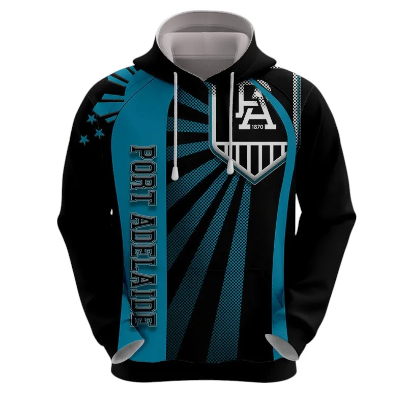 Port Adelaide Power Hoodie 3D Print, All Over Print Hoodie Port Adelaide Power AFL127062125676