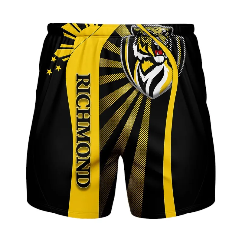 Richmond Tigers Beach Shorts 3D Print, All Over Print Hawaiian Shorts Richmond Tigers AFL127062125672