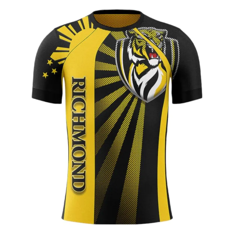 Richmond Tigers T-Shirt 3D Print, All Over Print T-Shirt Richmond Tigers AFL127062125672