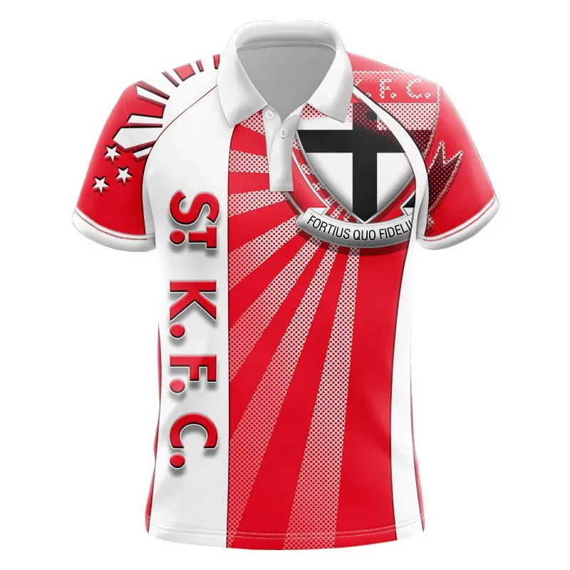 St Kilda FC Polo Shirt 3D Print, All Over Print Polo Shirt St Kilda FC AFL127062125671