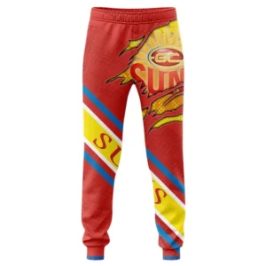 Gold Coast Suns Sweatpants 3D Print, All Over Print Sweatpants Gold Coast Suns AFL132062125446