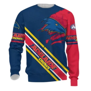 Adelaide Crows Sweatshirt 3D Print, All Over Print Sweatshirt Adelaide Crows AFL132062125444