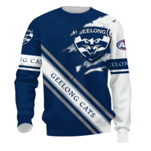 Geelong Cats Sweatshirt 3D Print, All Over Print Sweatshirt Geelong Cats AFL132062125450