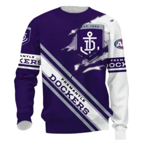 Fremantle Football Club Sweatshirt 3D Print, All Over Print Sweatshirt Fremantle Football Club AFL132062125454
