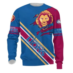Brisbane Lions Sweatshirt 3D Print, All Over Print Sweatshirt Brisbane Lions AFL132062125458