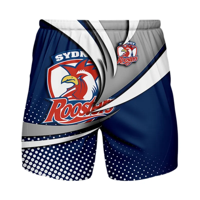 Sydney Roosters Beach Shorts 3D Print, All Over Print Hawaiian Shorts Sydney Roosters NRL123062125786