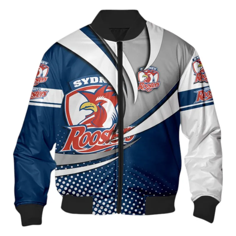 Sydney Roosters Bomber Jacket 3D Print, All Over Print Bomber Jacket Sydney Roosters NRL123062125786