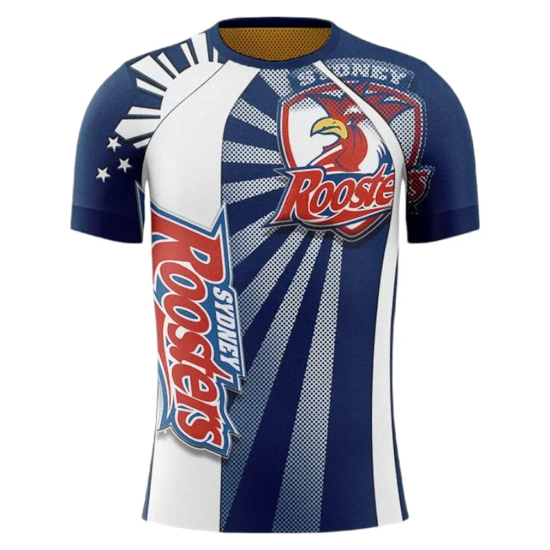 Sydney Roosters T-Shirt 3D Print, All Over Print T-Shirt Sydney Roosters NRL122062125348