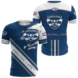 Geelong Cats T-Shirt 3D Print, All Over Print T-Shirt Geelong Cats AFL132062125450