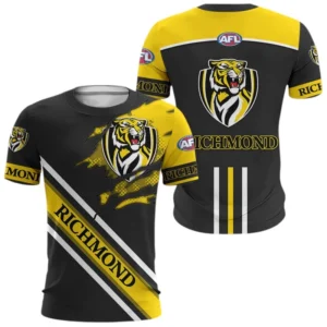 Richmond Tigers T-Shirt 3D Print, All Over Print T-Shirt Richmond Tigers AFL132062125452