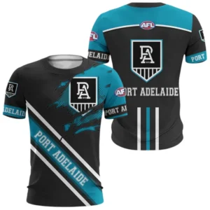 Port Adelaide Power T-Shirt 3D Print, All Over Print T-Shirt Port Adelaide Power AFL132062125456