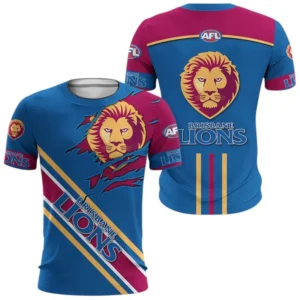 Brisbane Lions T-Shirt 3D Print, All Over Print T-Shirt Brisbane Lions AFL132062125458