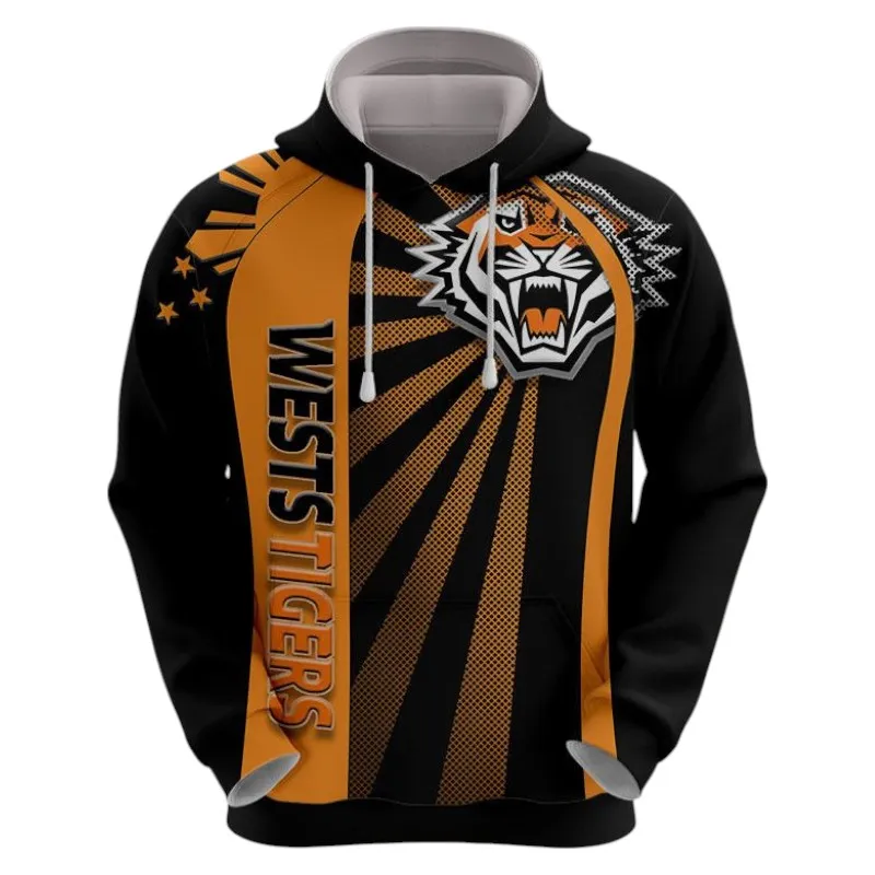Wests Tigers Hoodie 3D Print, All Over Print Hoodie Wests Tigers NRL122062125349
