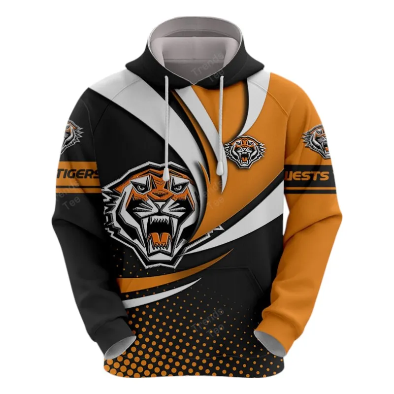 Wests Tigers Hoodie 3D Print, All Over Print Hoodie Wests Tigers NRL123062125782