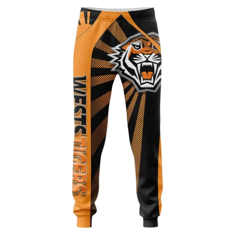 Wests Tigers Sweatpants 3D Print, All Over Print Sweatpants Wests Tigers NRL122062125349