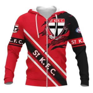 St Kilda FC Zipper Hoodie 3D Print, All Over Print Zipper Hoodie St Kilda FC AFL132062125448