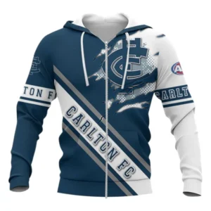 Carlton Football Club Zipper Hoodie 3D Print, All Over Print Zipper Hoodie Carlton Football Club AFL132062125453