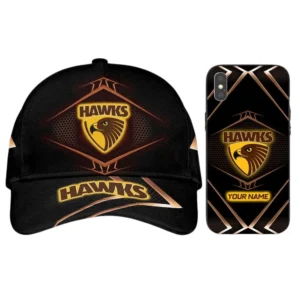 Hawthorn Fans Gift Combo Classic Cap + Phone case, All Over Print Classic Cap And Phone case For Sport Fan AFL102072125128