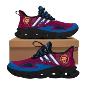 Brisbane Lions Fans Gift Max Soul Shoes, All Over Print Shoes For Sport Fan AFL139071925126 - Black