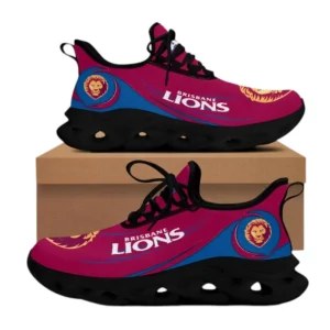 Brisbane Lions Fans Gift Max Soul Shoes, All Over Print Shoes For Sport Fan AFL140071625135 - Black