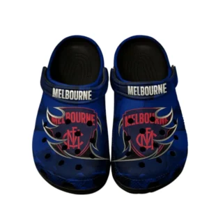 Melbourne Demons Fans Gift Crocs, All Over Print Crocs For Sport Fan AFL146071825127 - Black
