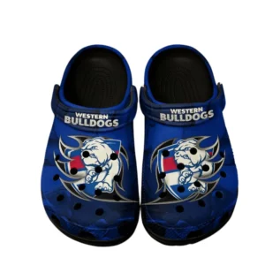 Western Bulldogs Fans Gift Crocs, All Over Print Crocs For Sport Fan AFL146071825130 - Black
