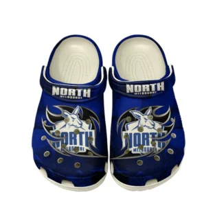 North Melbourne Fans Gift Crocs, All Over Print Crocs For Sport Fan AFL146071825133 - White