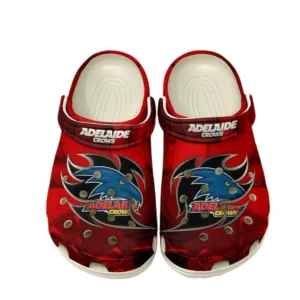 Adelaide Crows Fans Gift Crocs, All Over Print Crocs For Sport Fan AFL146071825135 - White