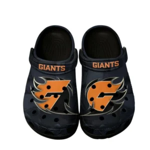 Gws Giants Fans Gift Crocs, All Over Print Crocs For Sport Fan AFL146071825136 - Black