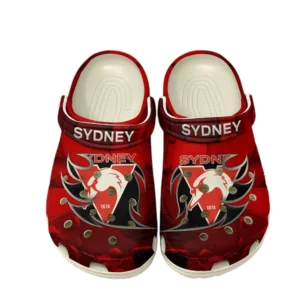Sydney Swans Fans Gift Crocs, All Over Print Crocs For Sport Fan AFL146071825138 - White