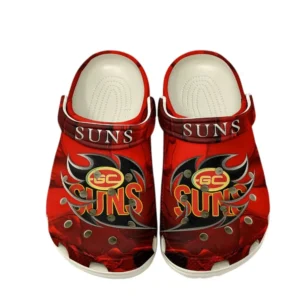 Gold Coast Suns Fans Gift Crocs, All Over Print Crocs For Sport Fan AFL146071825139 - White