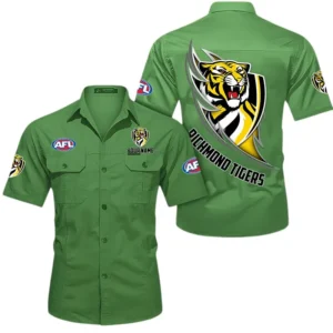 Richmond Fans Gift Short Sleeved Shirt, All Over Print Shỉt For Sport Fan, Custom Name AFL155071425132 - Fruit Green