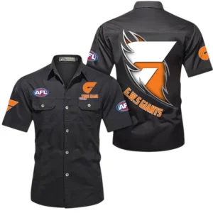 Gws Giants Fans Gift Short Sleeved Shirt, All Over Print Shỉt For Sport Fan, Custom Name AFL155071425133 - Black