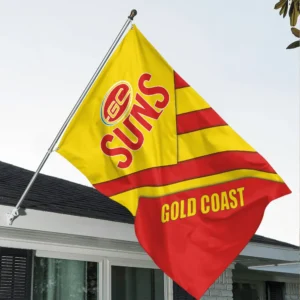 Gold Coast Suns Fans Gift Flags, All Over Print Flags For Sport Fan AFL162071925140